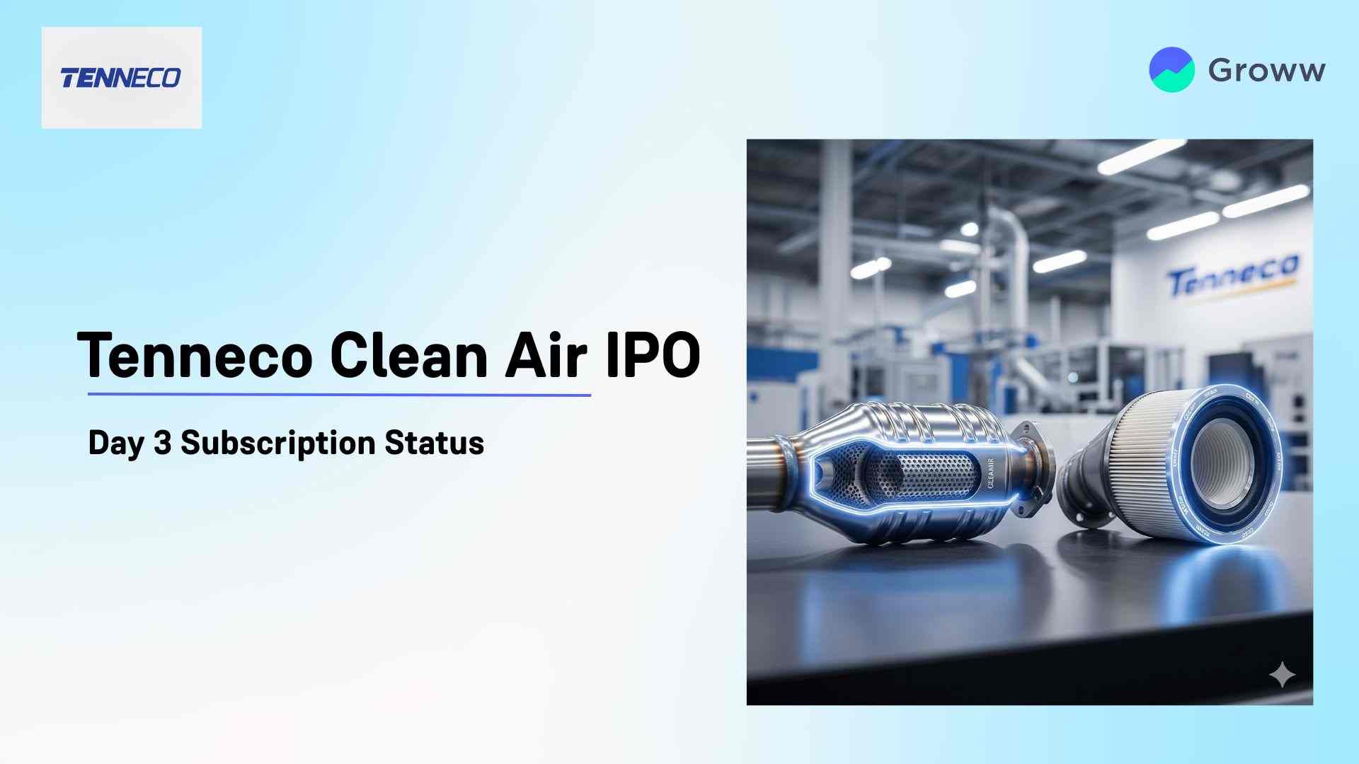 Tenneco Clean Air IPO Day 3: Check Subscription Status & Key Highlights