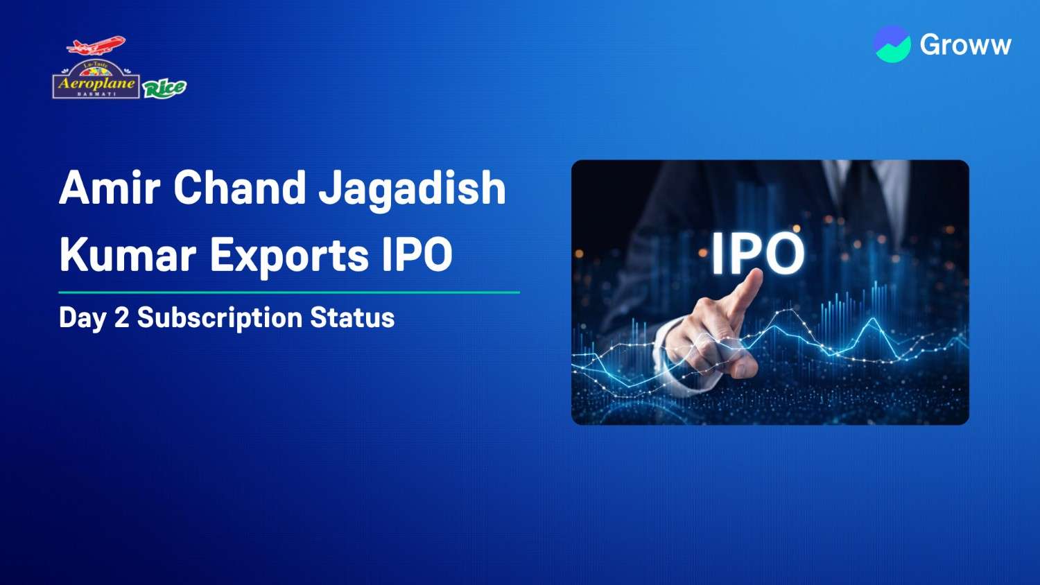 Amir Chand Jagadish Kumar Exports IPO Day 2: Check GMP, Subscription Status & Key Highlights