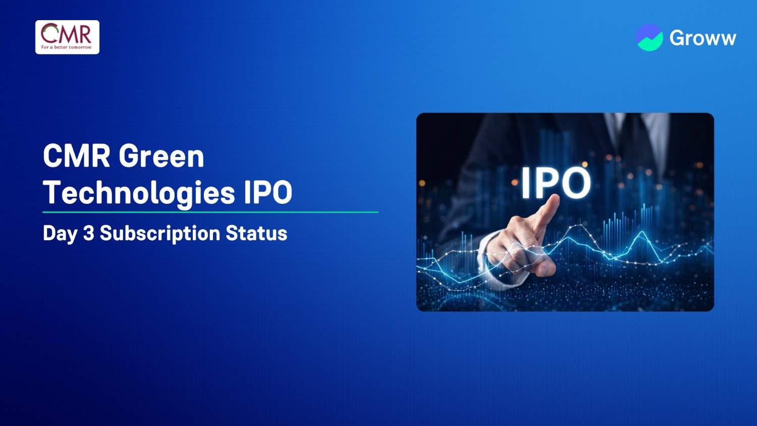 CMR Green Technologies IPO Day 3: Check GMP, Subscription Status & Key Highlights