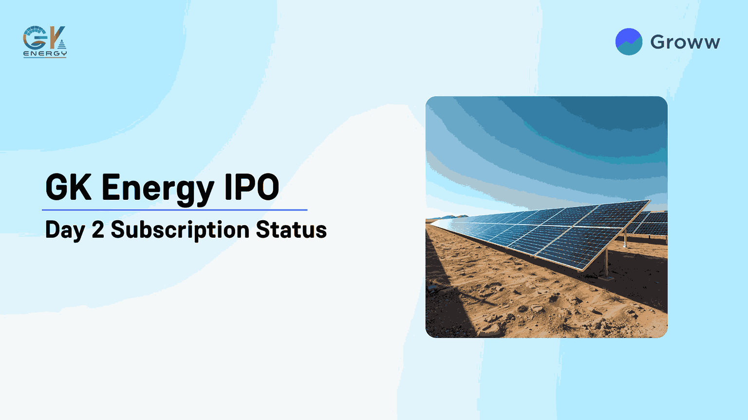 GK Energy IPO Day 2: Check Subscription Status, GMP & Key Highlights