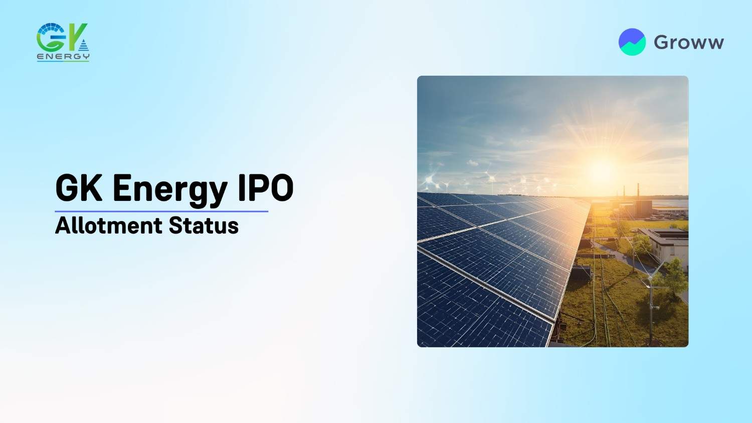GK Energy IPO Allotment Status: Check Latest GMP, Steps to Verify Status