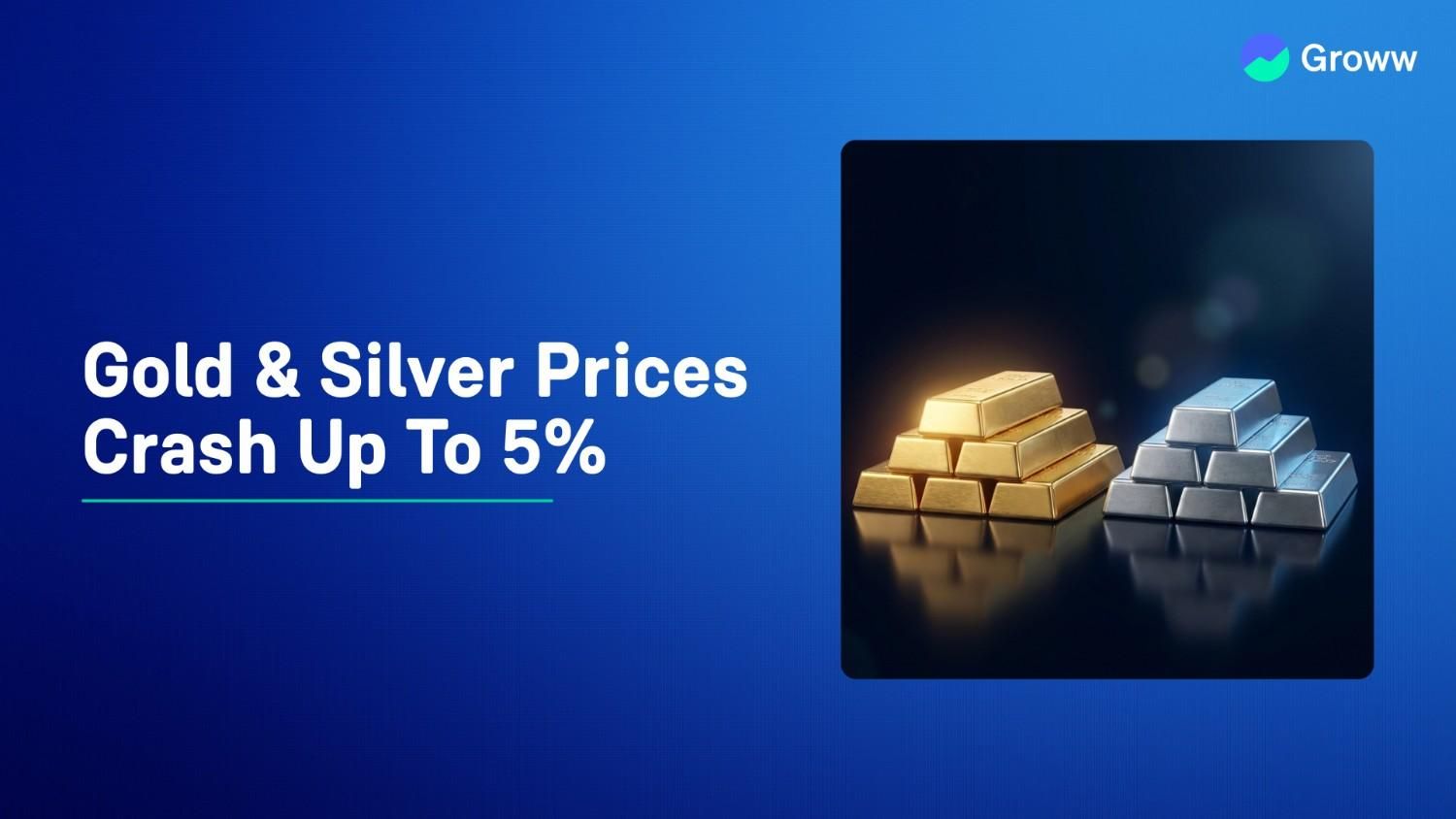 Precious Metals Plunge: Gold & Silver Prices Crash Up To 5%, After Record Highs
