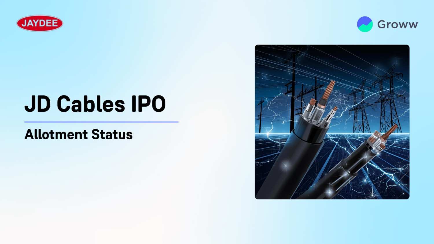 JD Cables IPO Allotment Status: Check Latest GMP, Steps To Verify Status