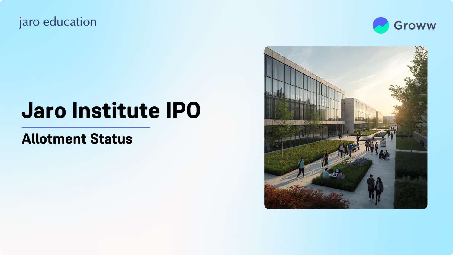 Jaro Institute IPO Allotment Status: Check Latest GMP, Steps to Verify Status