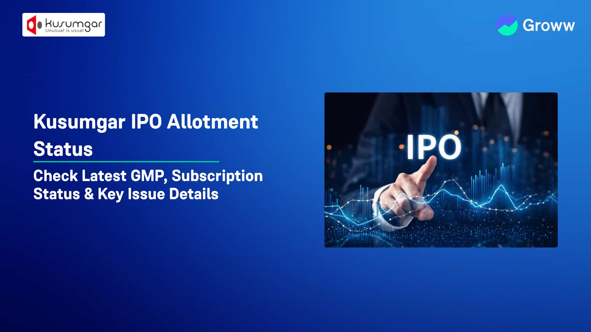 Kusumgar IPO Allotment Status: Check GMP, Steps to Verify Status & Key Issue Details