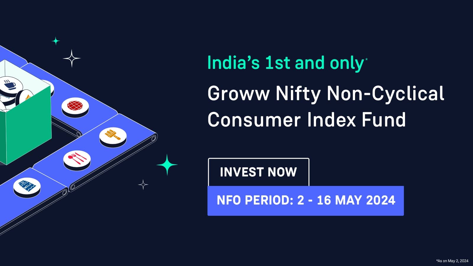 Groww Nifty Non-Cyclical Consumer Index Fund Now Open for Subscription Between 2nd-16th May 2024