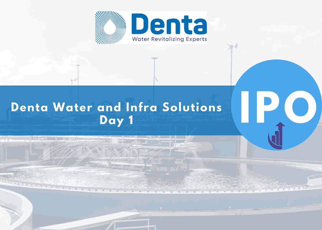 Denta Water and Infra Solutions IPO Day 1 Live Updates: Key Highlights, GMP, Subscription Status, and Insights 