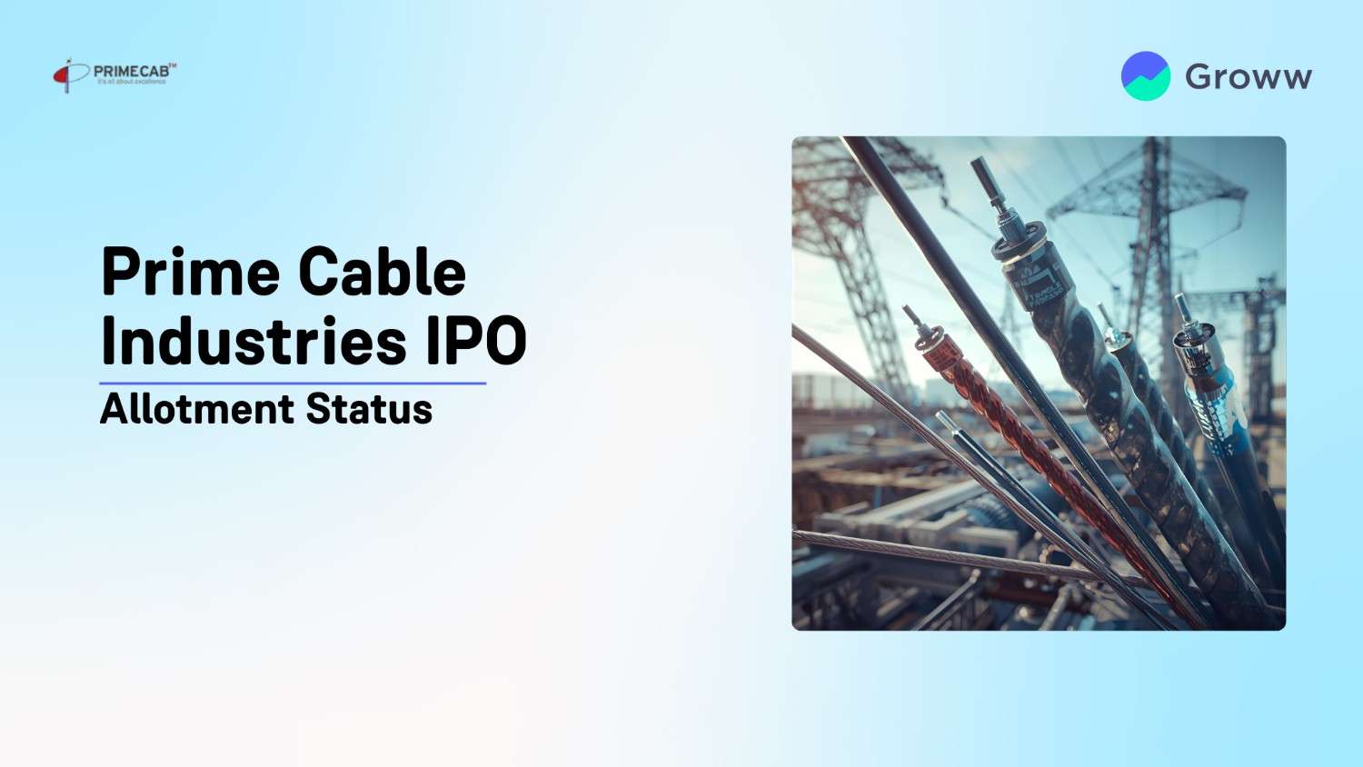 Prime Cable Industries IPO Allotment Status: Check Latest GMP, Steps To Verify Status