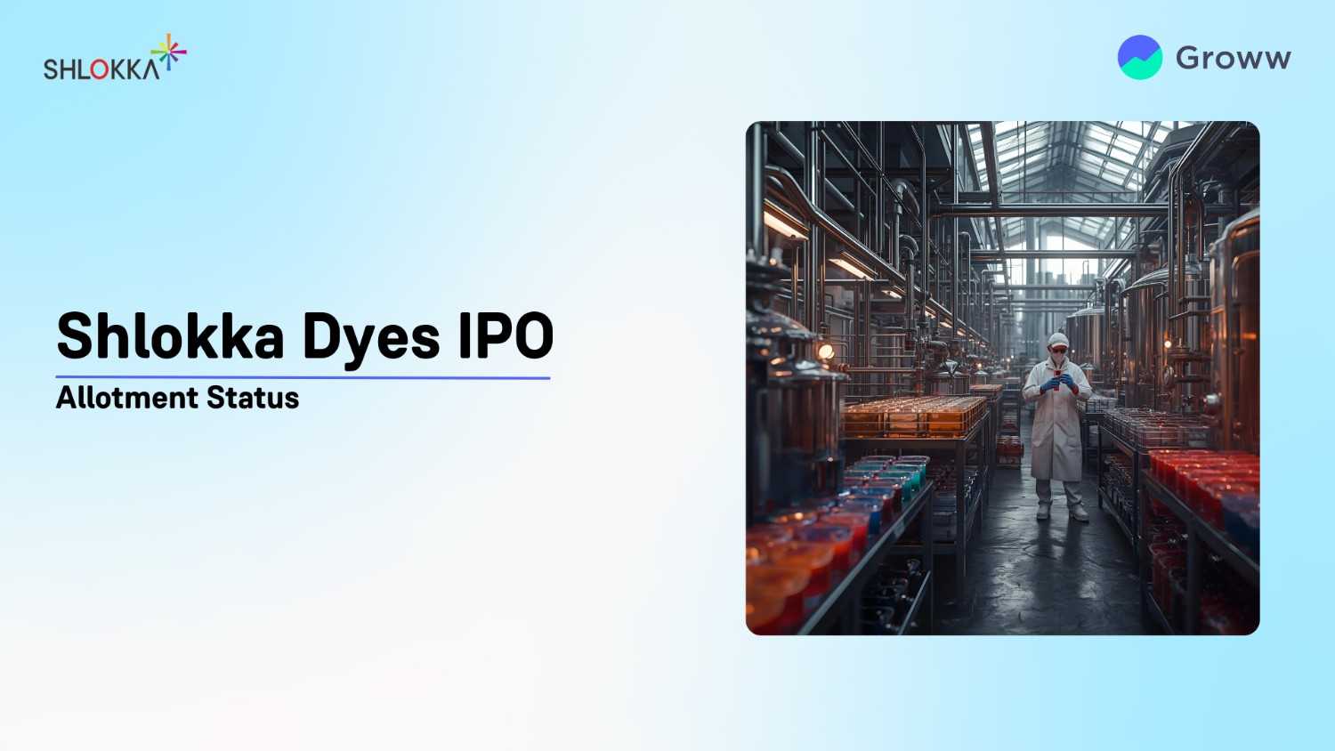 Shlokka Dyes IPO Allotment Status Online: Check Steps To Verify Status