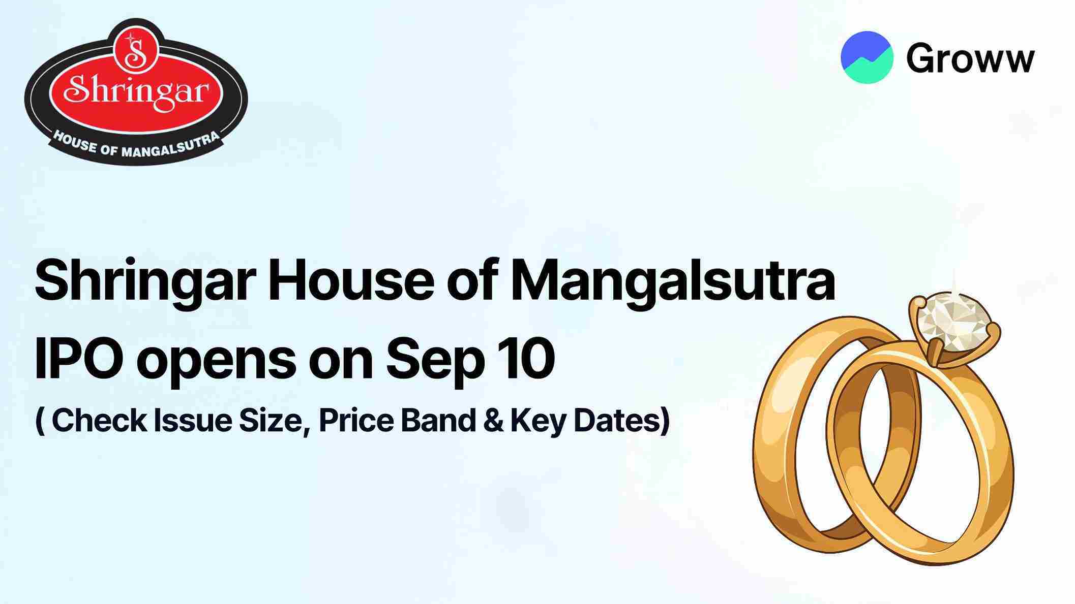 Shringar House of Mangalsutra IPO opens on September 10: Check Latest GMP, Price Band & Key Dates