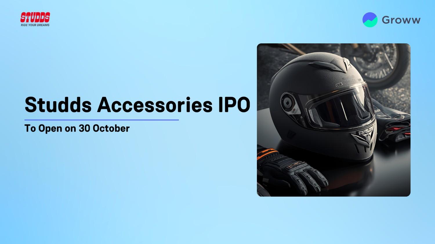Studds Accessories IPO to Open on October 30, Check Price Band, Lot Size, and More
