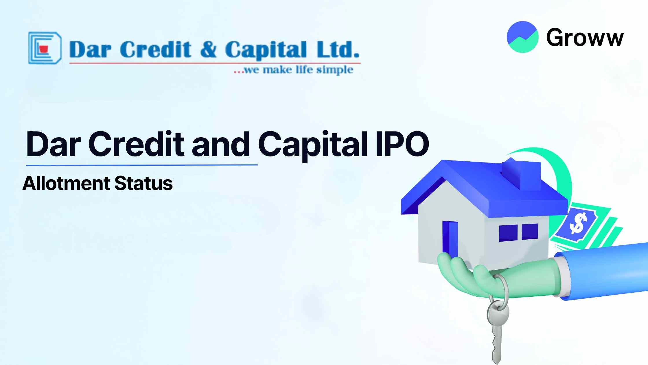 Dar Credit and Capital IPO Allotment Status: Check Latest GMP, Steps to Verify Status