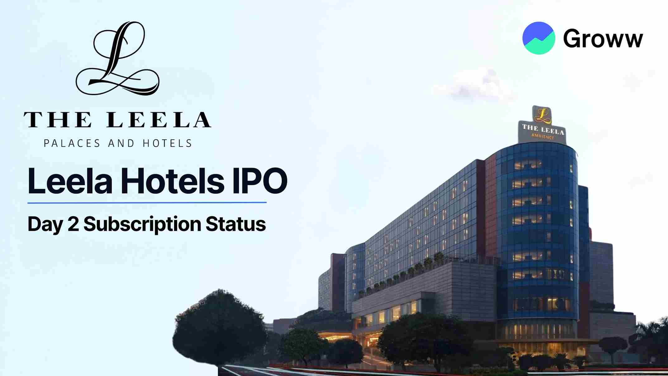 Leela Hotels (Schloss Bangalore) IPO Day 2: Check GMP, Subscription Status & Key Highlights