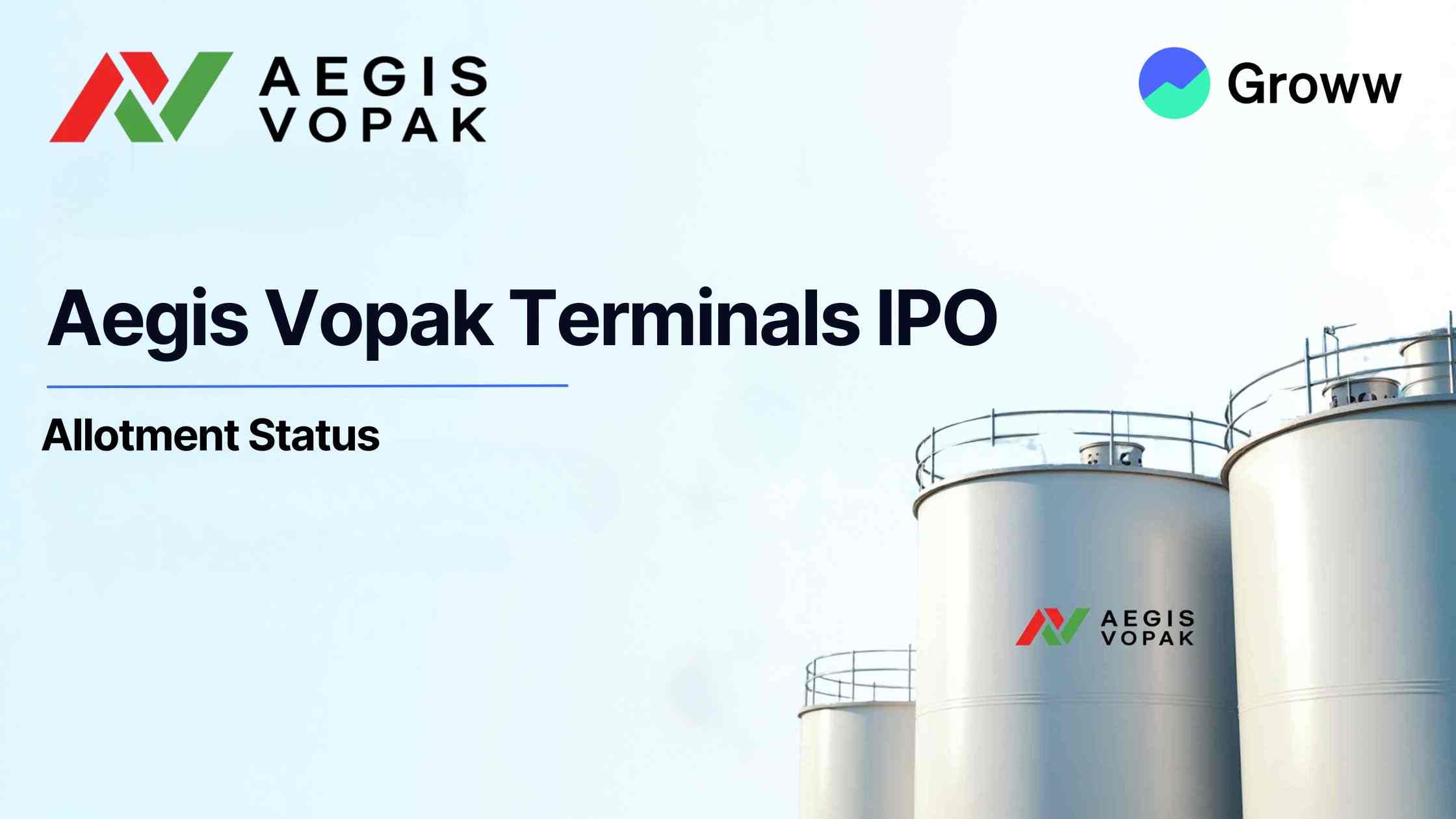 Aegis Vopak Terminals IPO Allotment Status: Check Latest GMP, Steps to Verify Status
