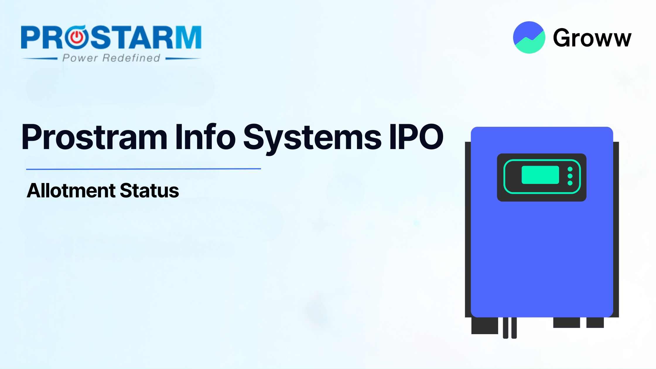 Prostarm Info Systems IPO Allotment: Check Latest GMP, Steps to Verify Status