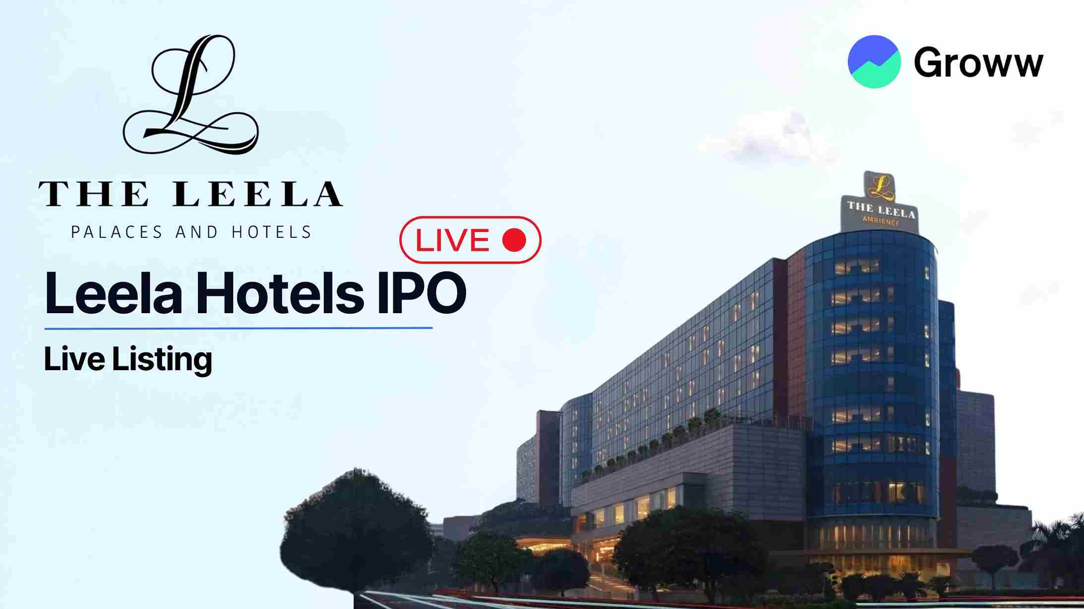 Leela Hotels Makes a Weak Debut; Lists at ₹406, 7% Below Issue Price