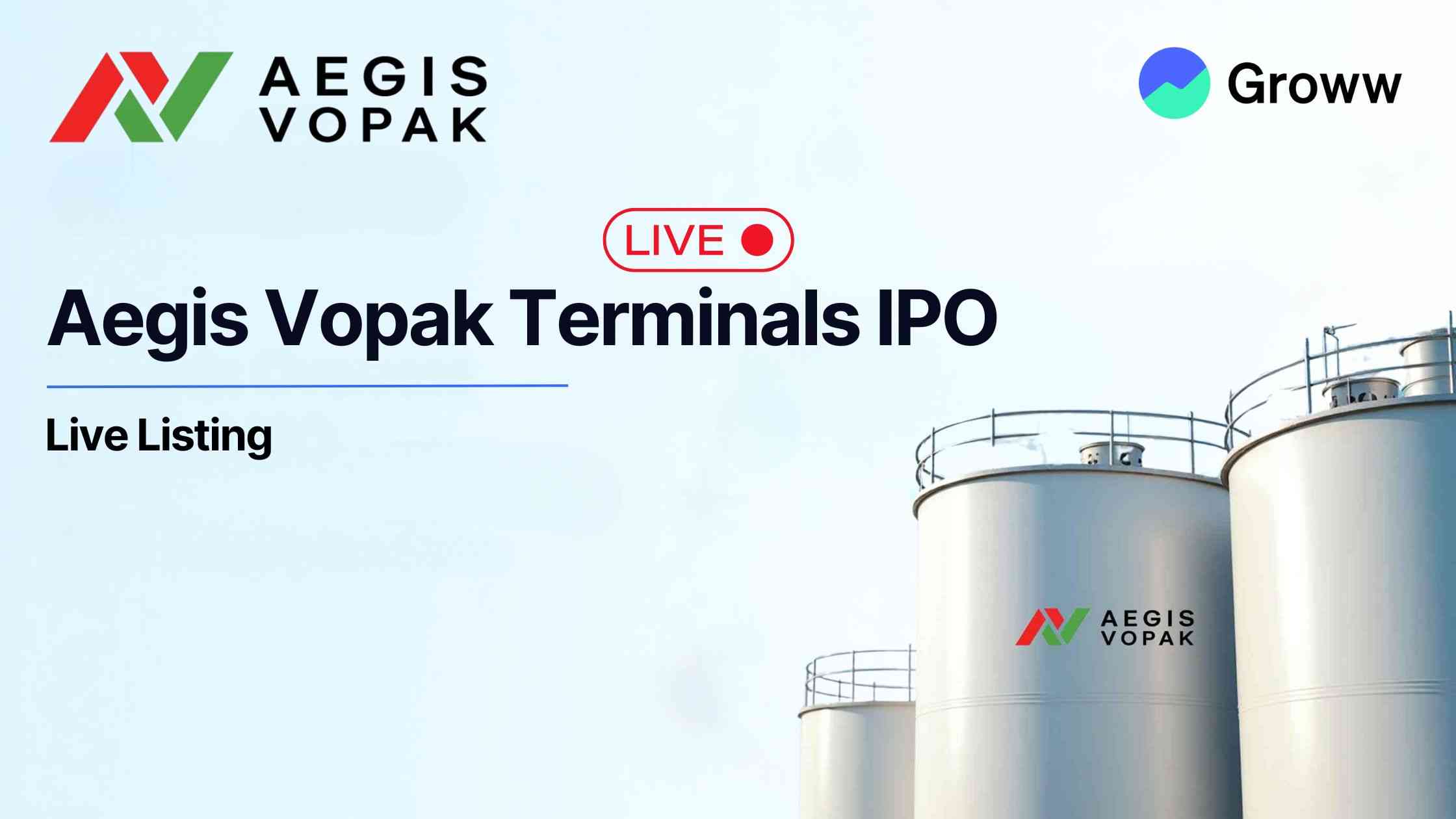 Aegis Vopak Terminal Makes a Weak Debut on Stock Market, Lists at 6% Discount