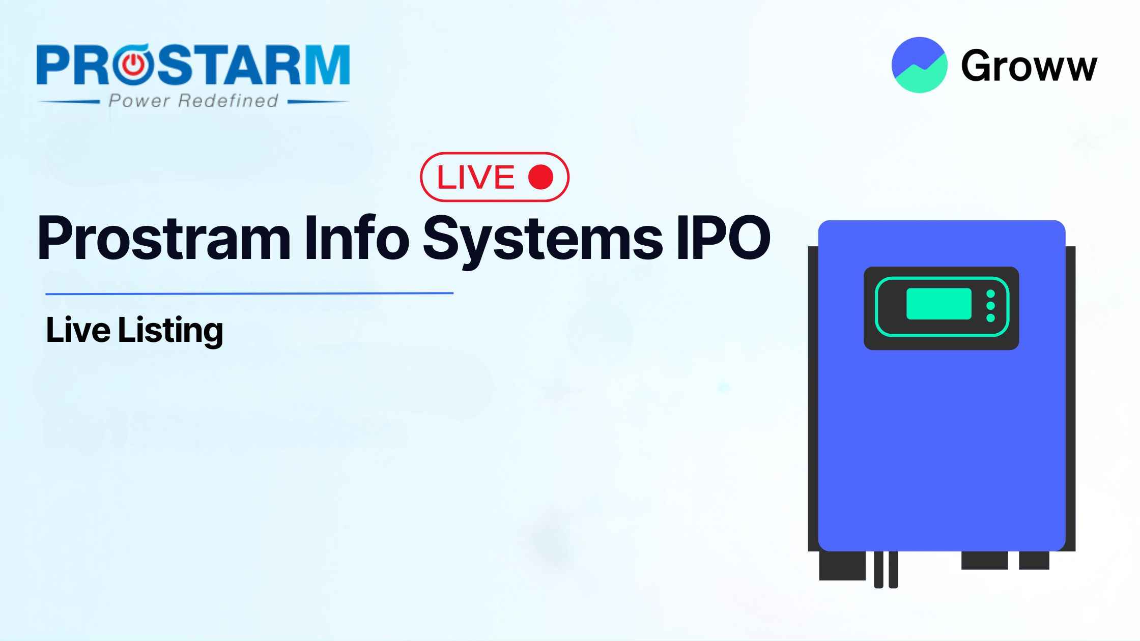 Prostarm Info Systems Lists at 14% premium on NSE