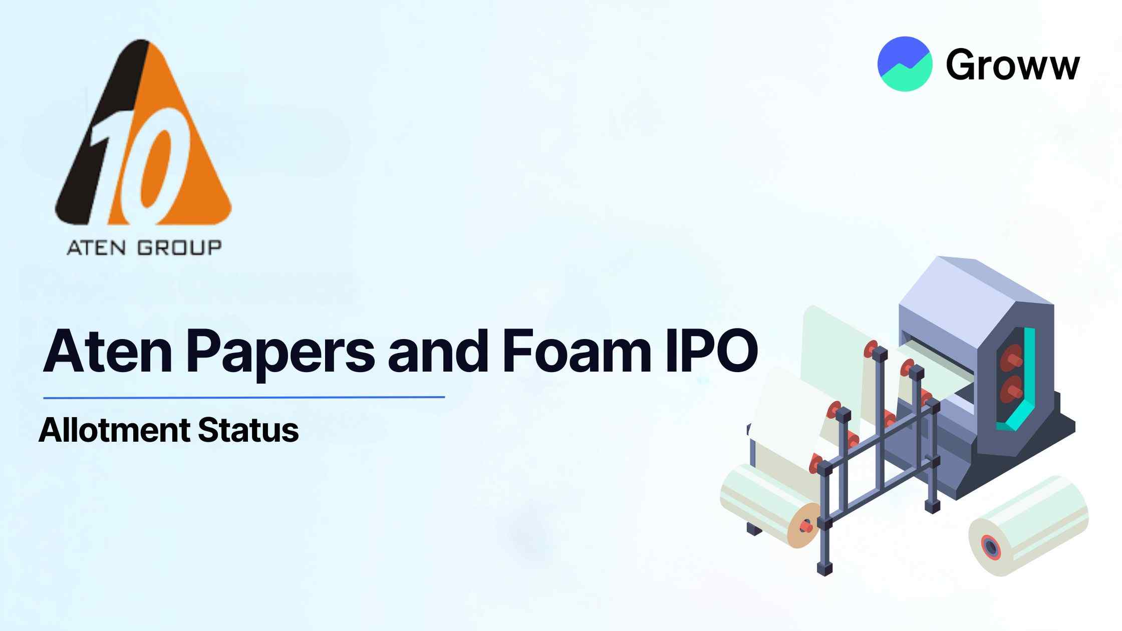 Aten Papers and Foam IPO Allotment Status: Check Latest GMP, Steps to Verify Status