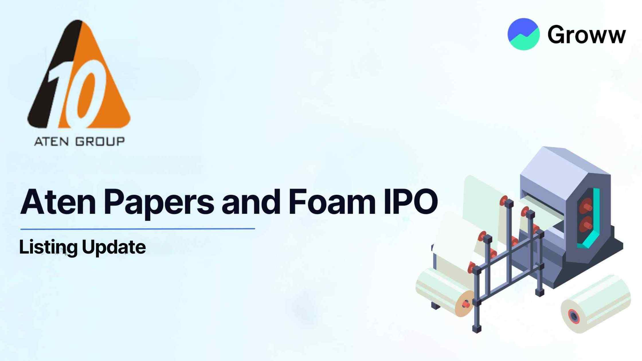 Aten Papers & Foam Shares Make Muted Market Debut, List at 6% Discount