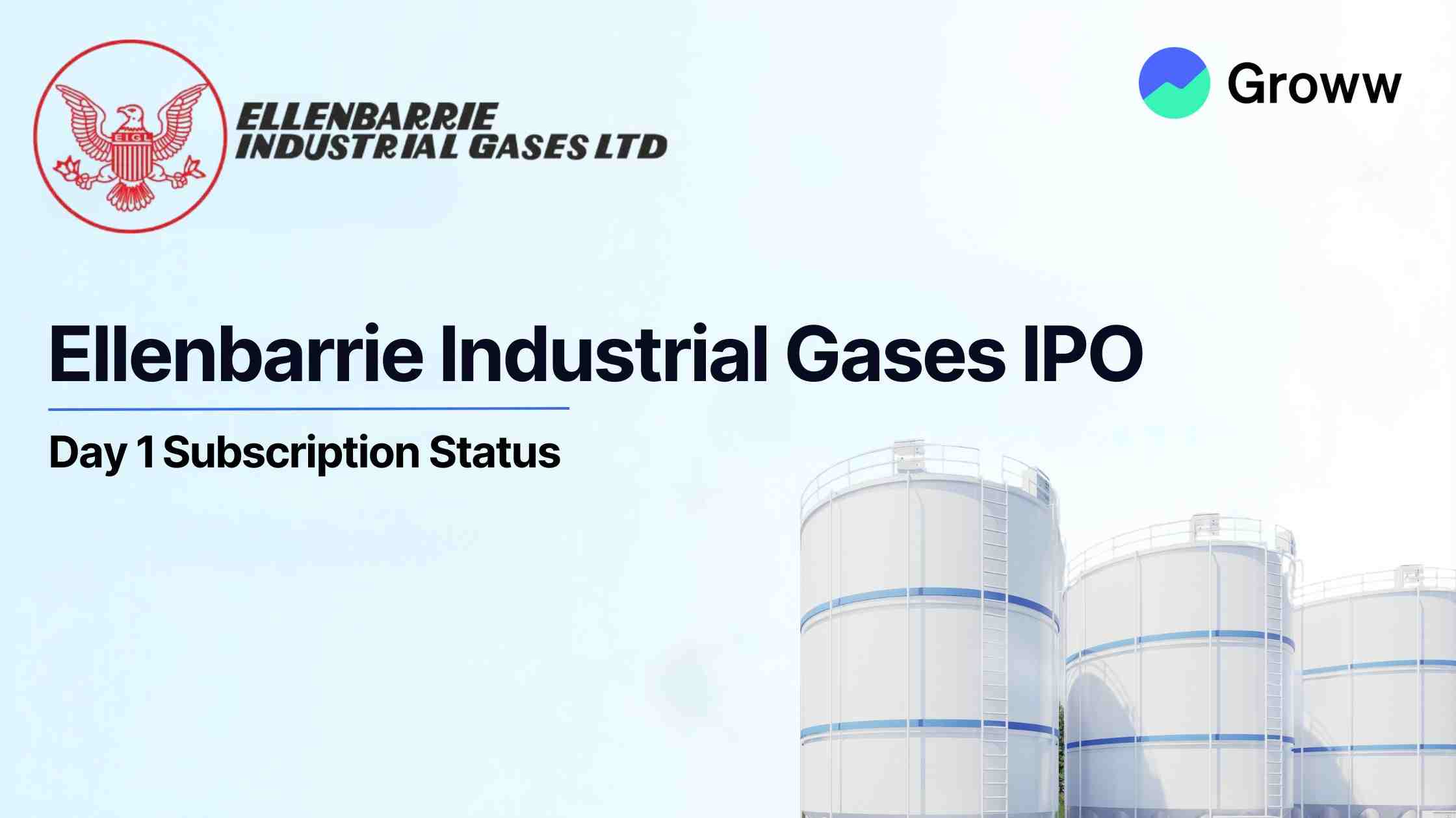 Ellenbarrie Industrial Gases IPO Day 1: Check GMP, Subscription Status & Key Highlights