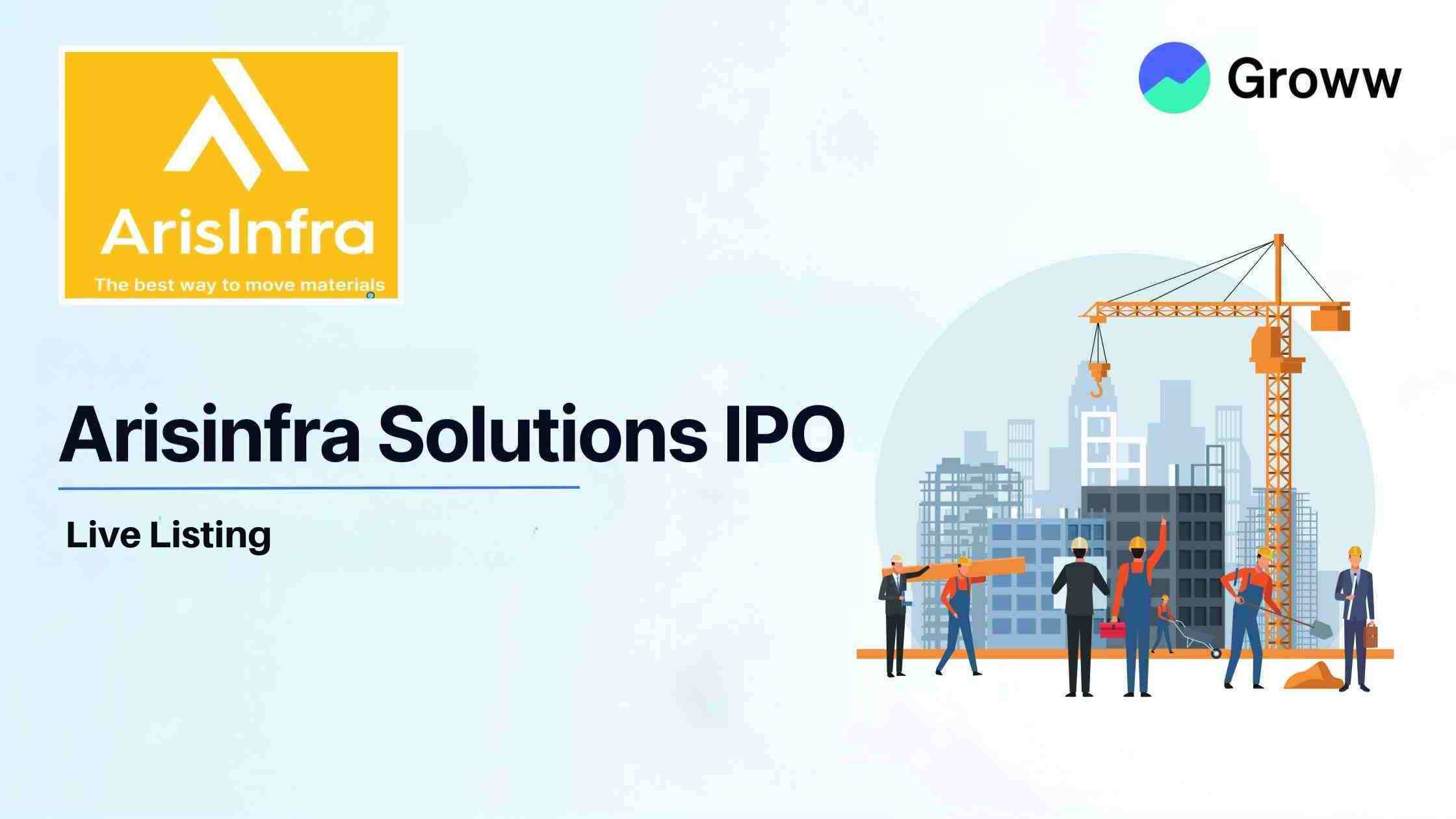 ArisInfra Solutions Makes a Weak Debut on Stock Market, List at 8% Discount