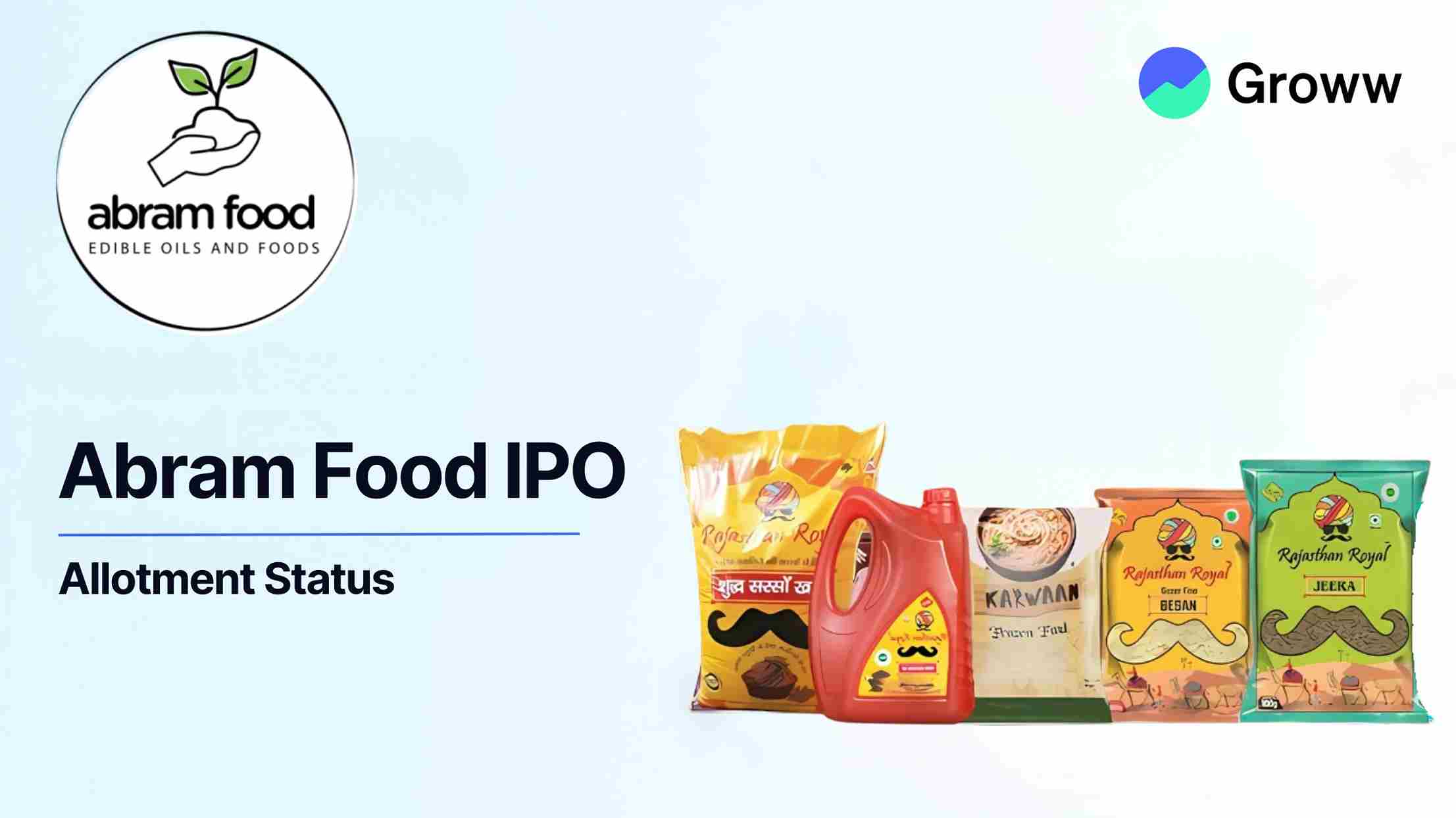 Abram Food IPO Allotment Status: Check Latest GMP, Steps to Verify Status