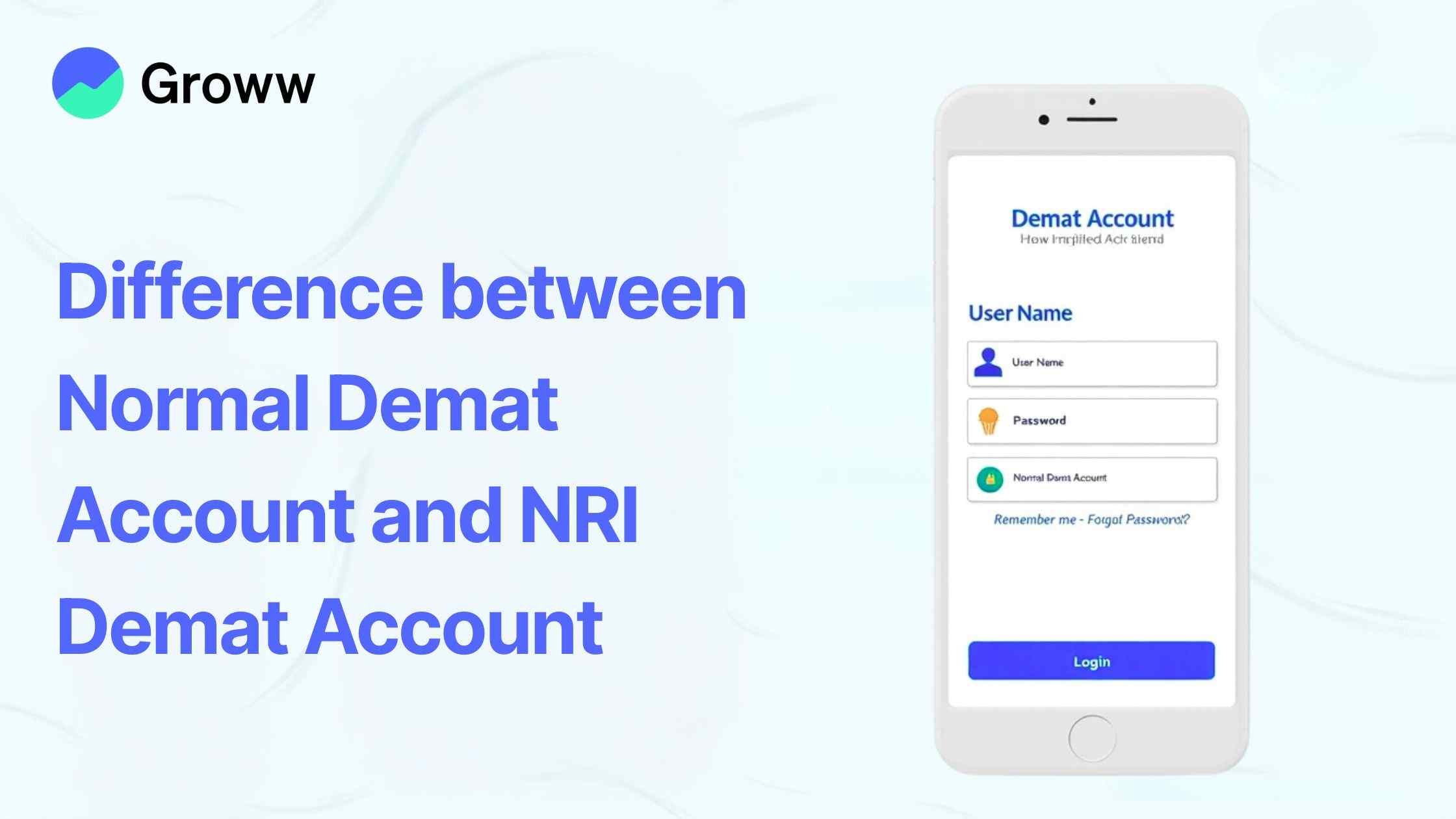 Difference between Normal Demat Account and NRI Demat Account