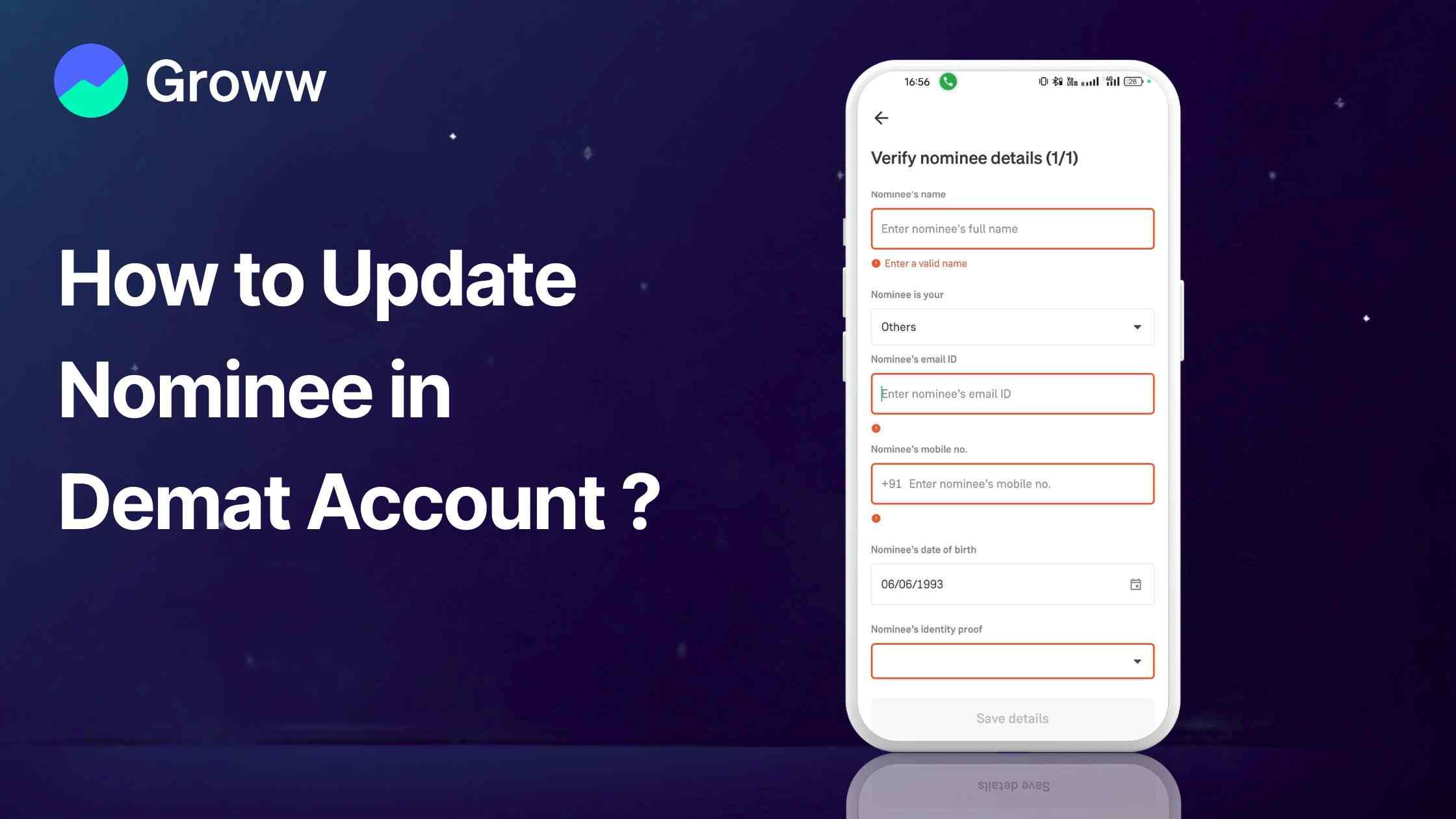How to Update Nominee in Demat Account