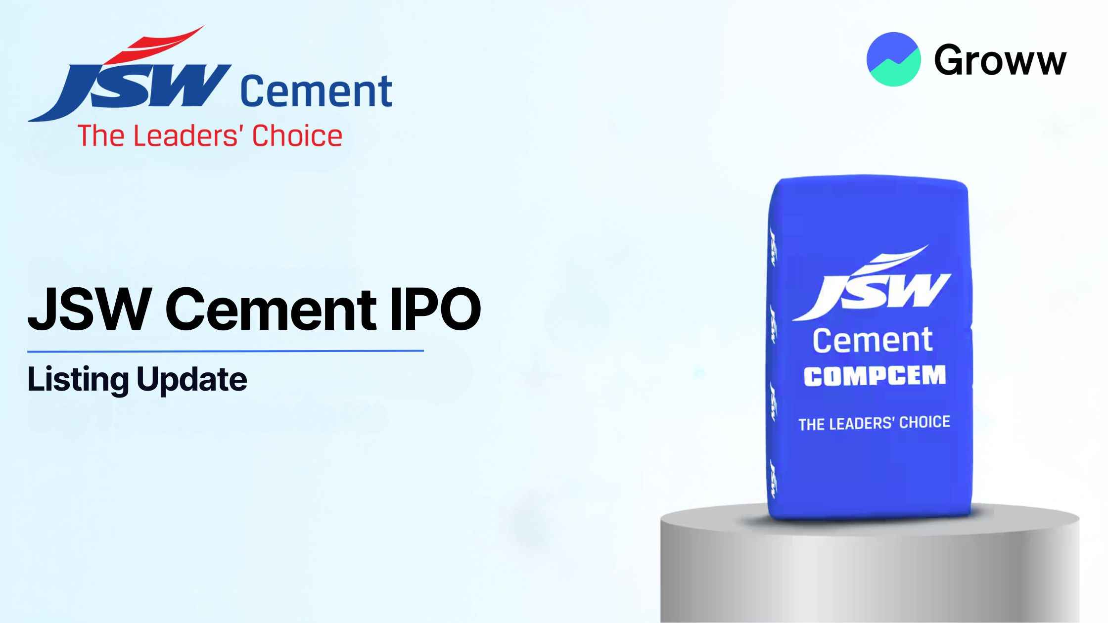 JSW Cement Shares Makes a Strong Stock Market Debut, List at 4.42% Premium 