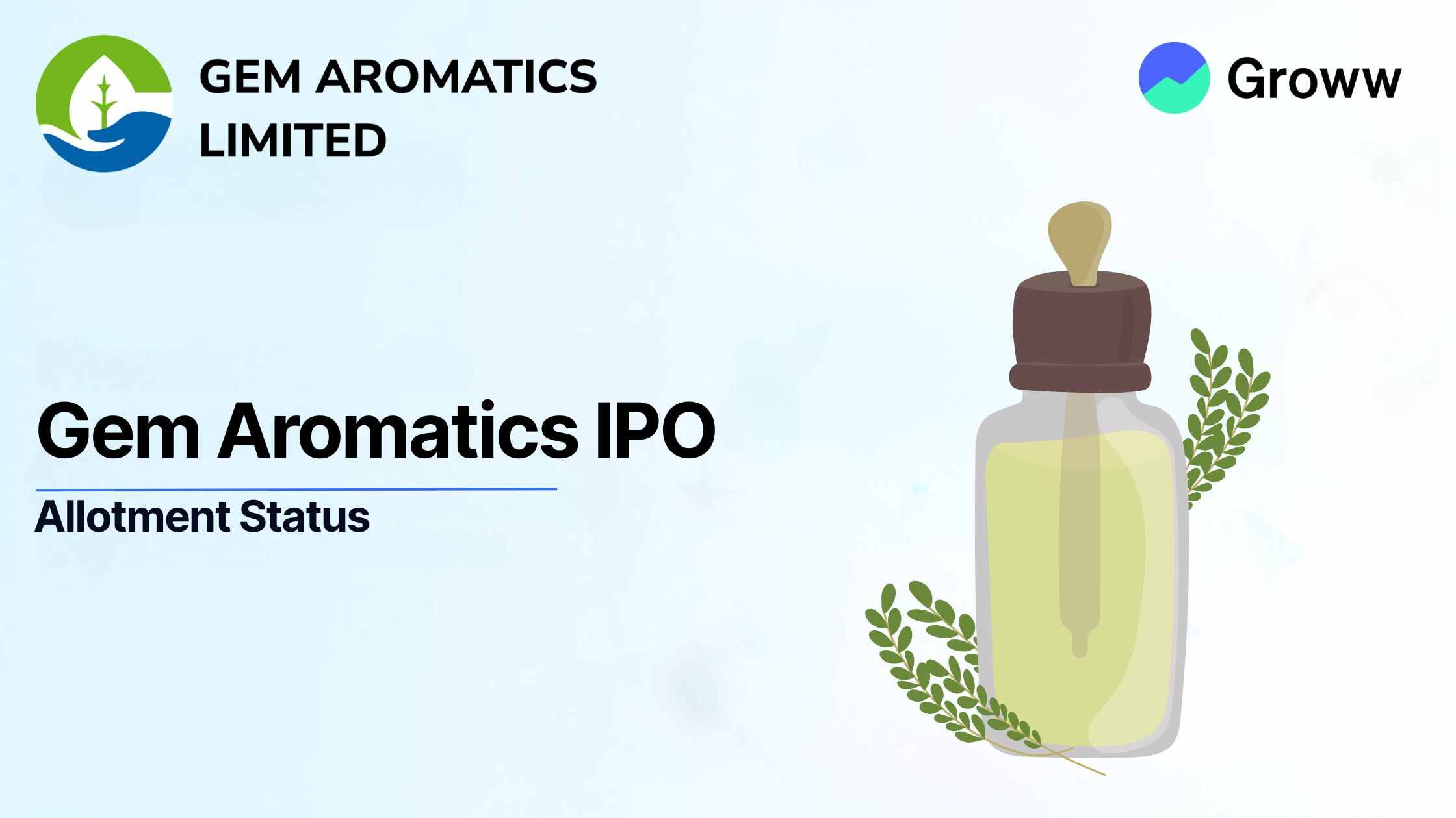 Gem Aromatics IPO Allotment Status: Check Latest GMP, Steps to Verify Status