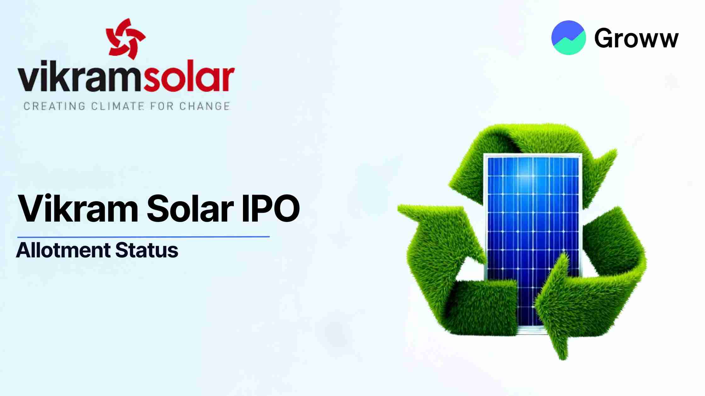 Vikram Solar IPO Allotment Status: Check Latest GMP, Steps to Verify Status