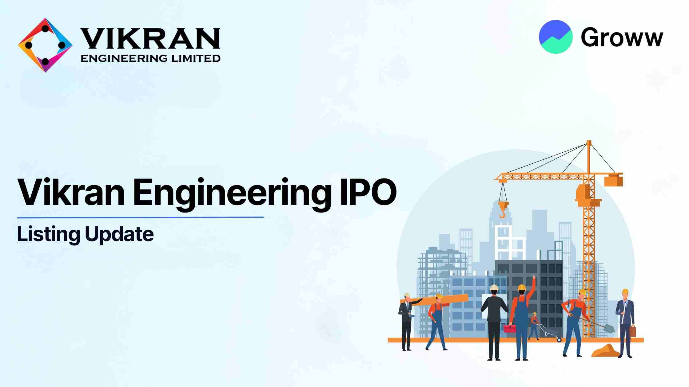 Vikran Engineering makes a lacklustre market debut; Lists at 2.06% premium 