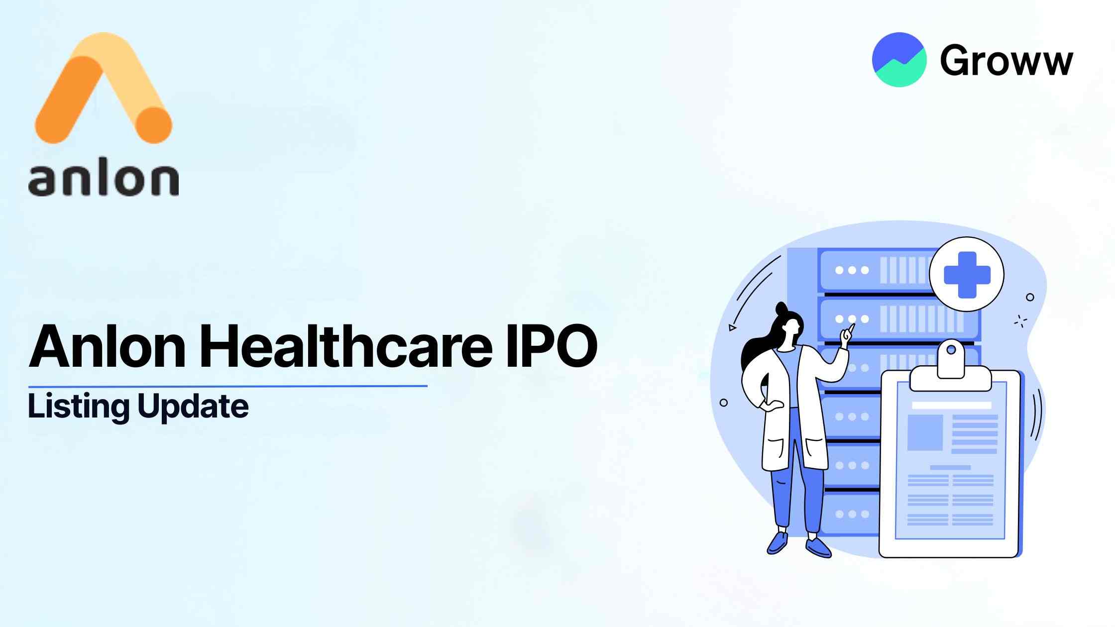 Anlon Healthcare Shares Make Flat Debut on Stock Market, List at 1.10% Premium
