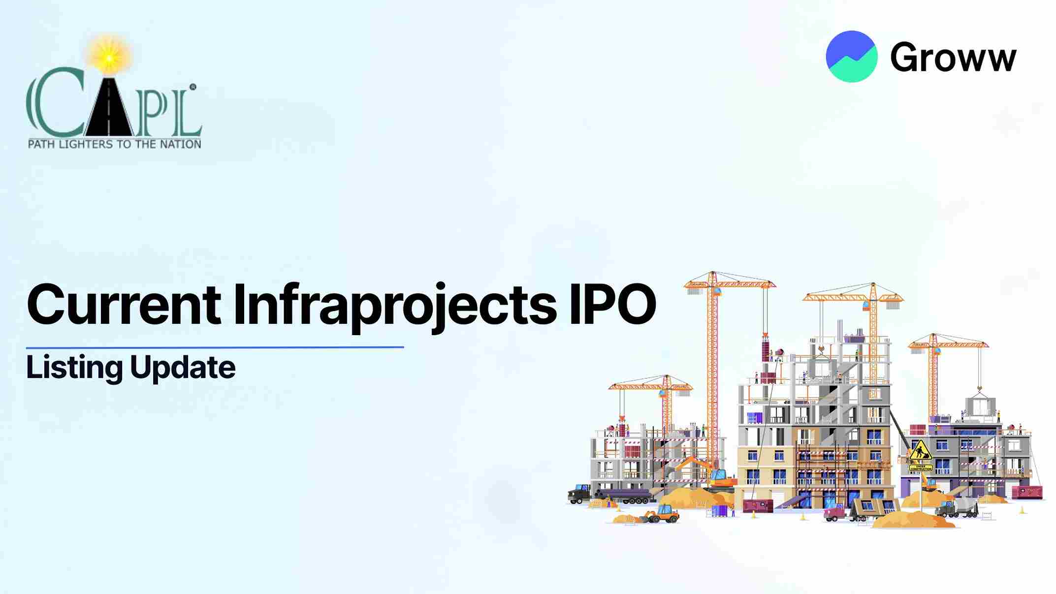 Current Infraprojects Shares Make Strong Debut on NSE SME, List at 90% Premium