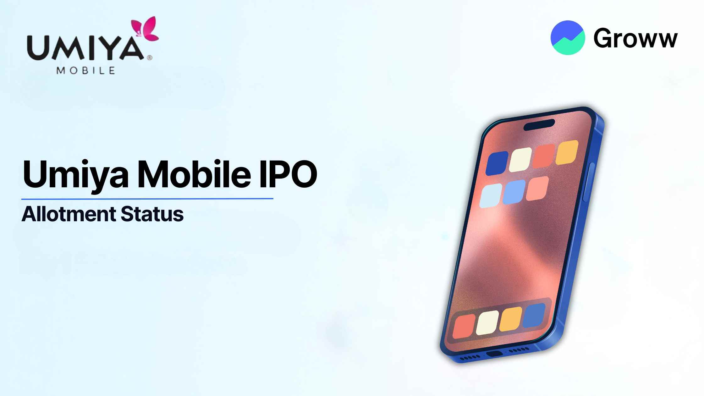 Umiya Mobile IPO allotment in focus today; Check latest GMP, Steps to verify status.