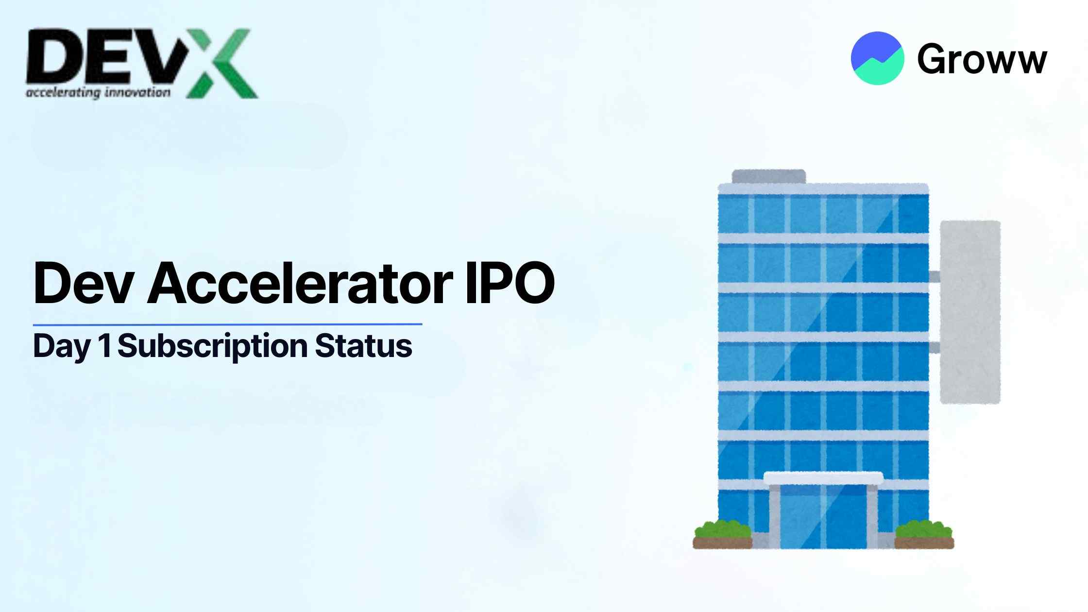 Dev Accelerator IPO Day 1: Check Subscription Status, GMP & Key Highlights