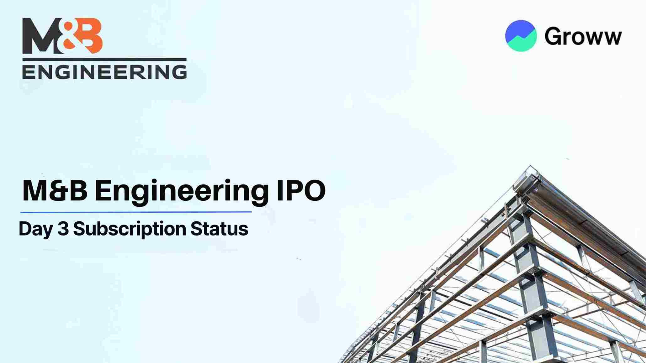 M&B Engineering IPO Day 3 - Issue Subscribed 38.5x, GMP at ₹44