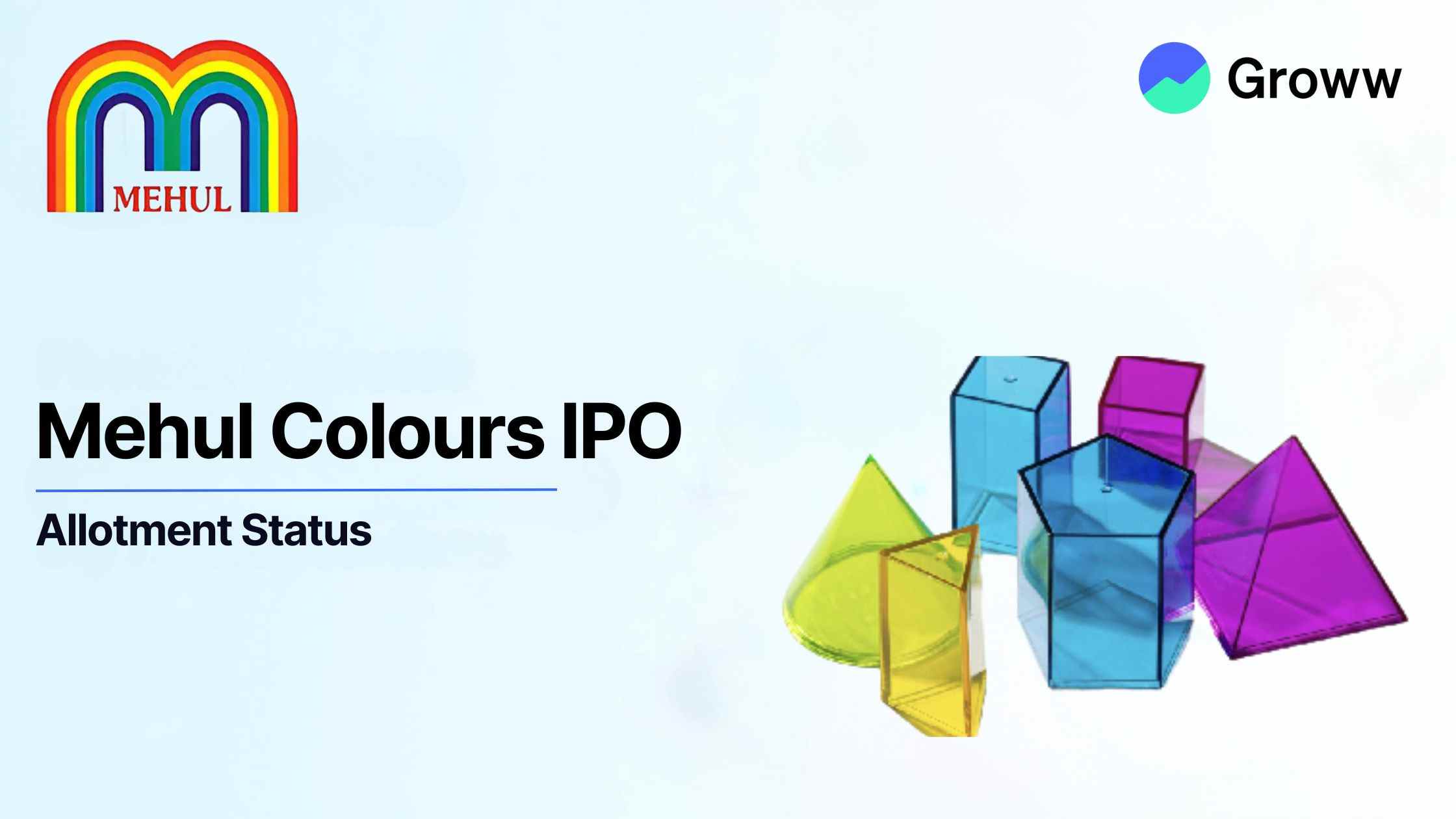 Mehul Colours IPO Allotment: Check latest GMP, Steps to verify status.