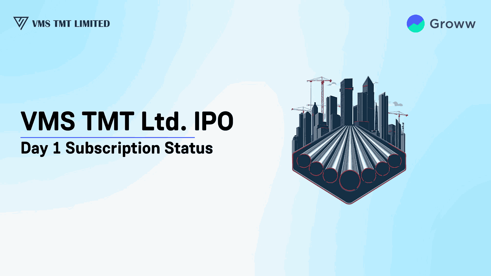 VMS TMT IPO Day 1: Check Subscription Status, GMP & Key Details