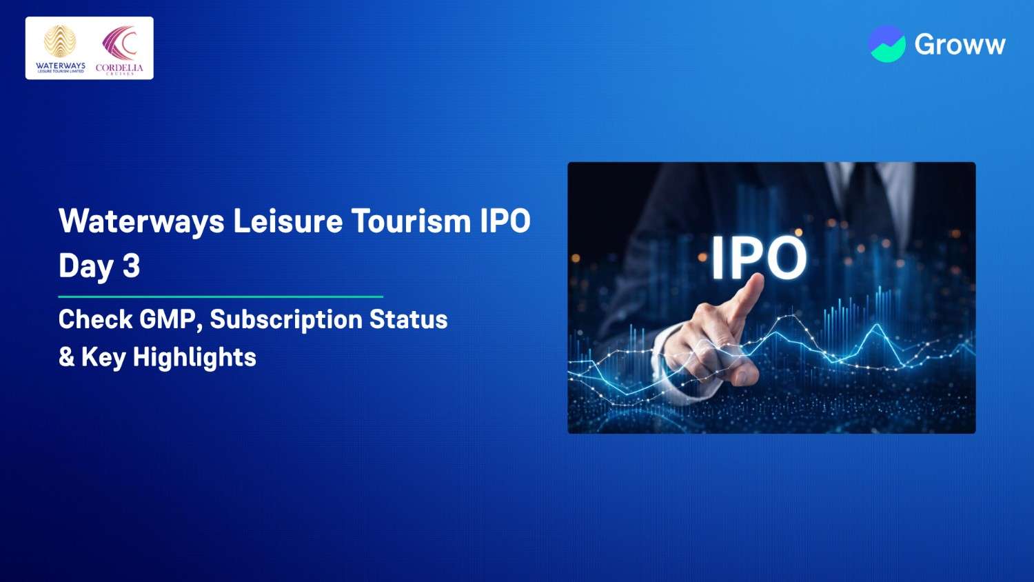 Waterways Leisure Tourism IPO Day 3: Check GMP, Subscription Status & Key Highlights