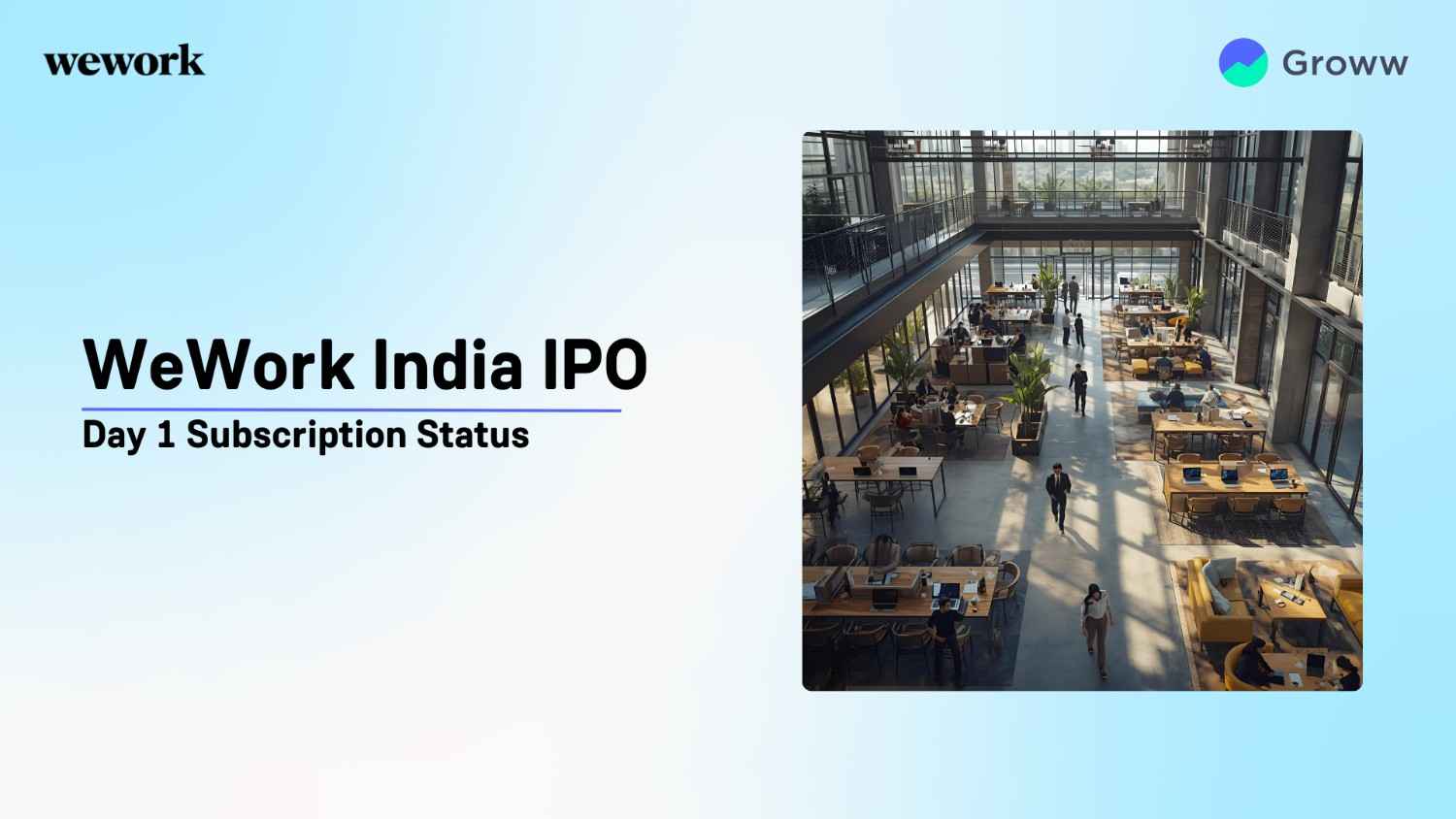 WeWork India IPO Day 1: Check Subscription Status, Key Highlights, and More