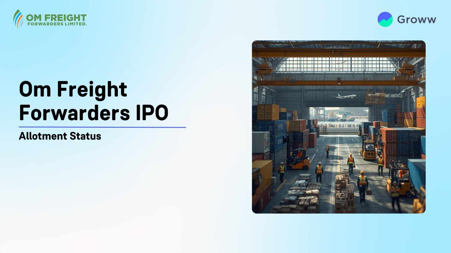 Om Freight Forwarders IPO Allotment Status: Check Steps to Verify Status