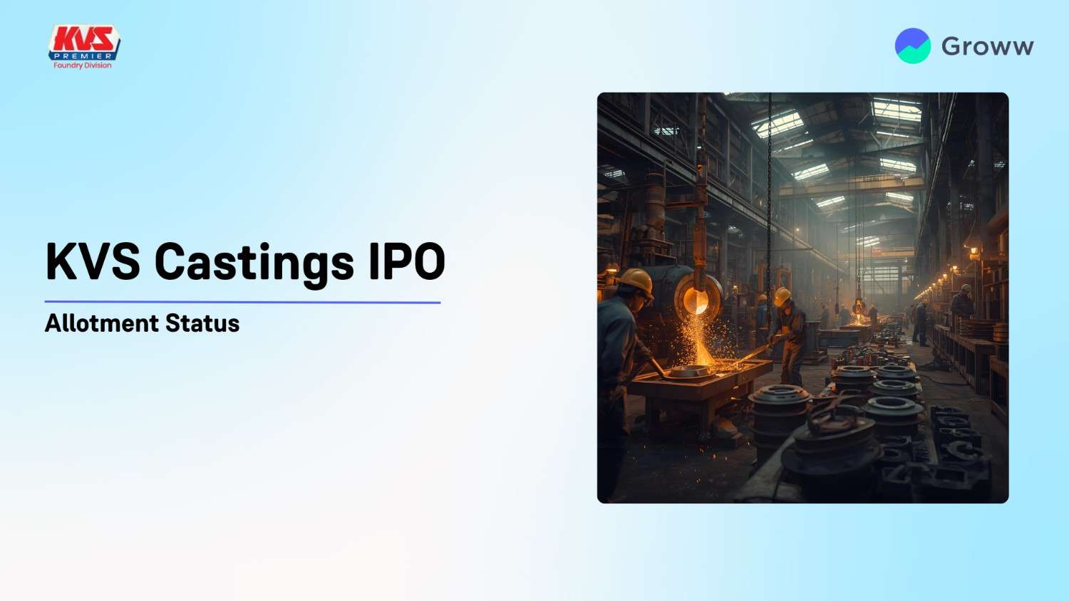 KVS Castings IPO Allotment Status Online: Check Steps To Verify Status
