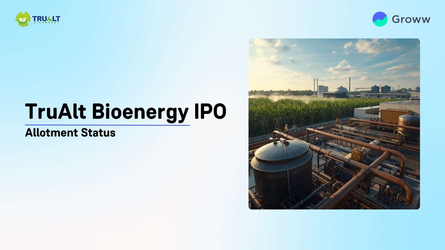 Trualt Bioenergy IPO Allotment Status: Check Overall Subscription & Steps to Verify Status