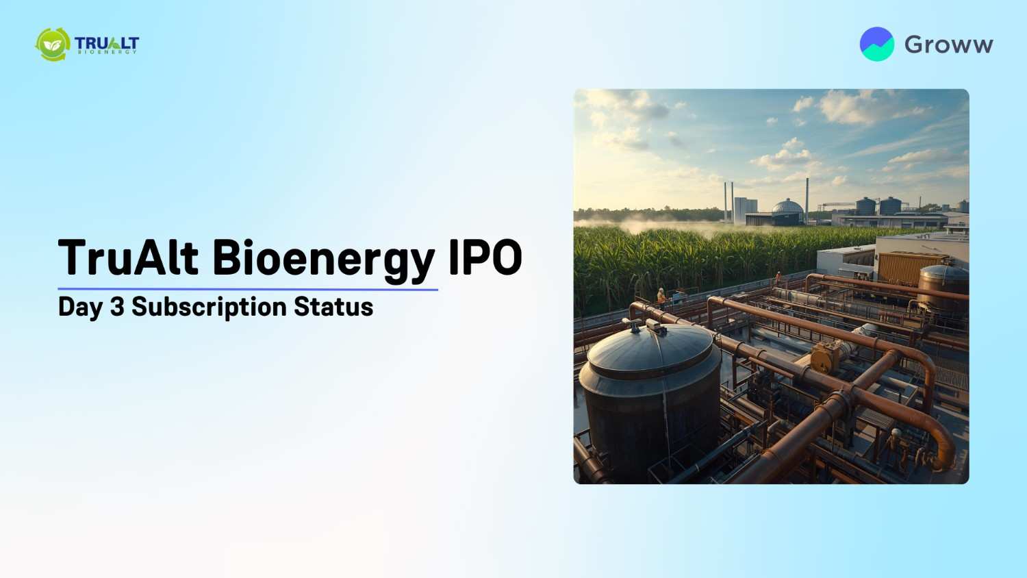 TruAlt Bioenergy IPO Day 3: Check Subscription Status & Key Highlights